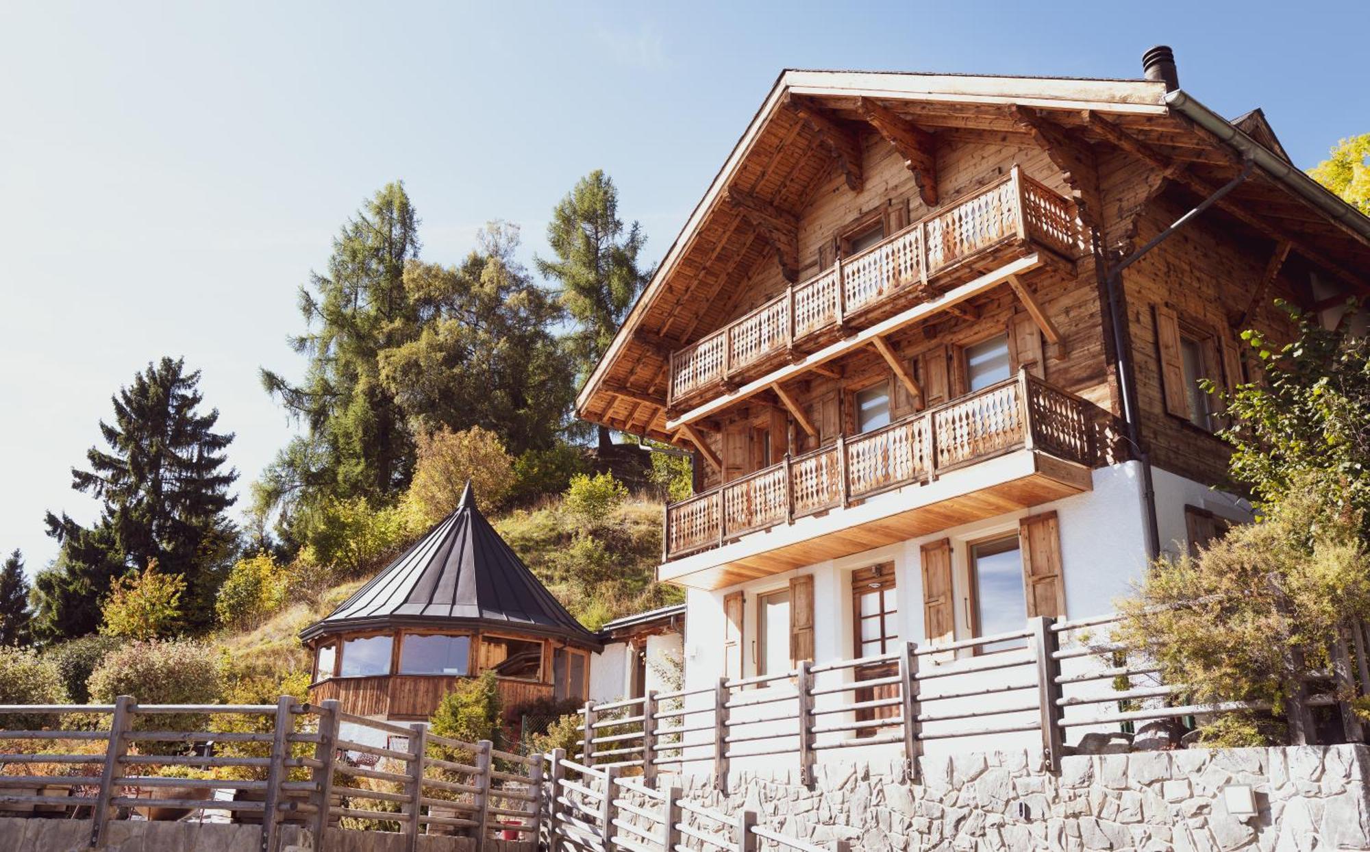 Chalet 4 Saisons Ovronnaz Buitenkant foto
