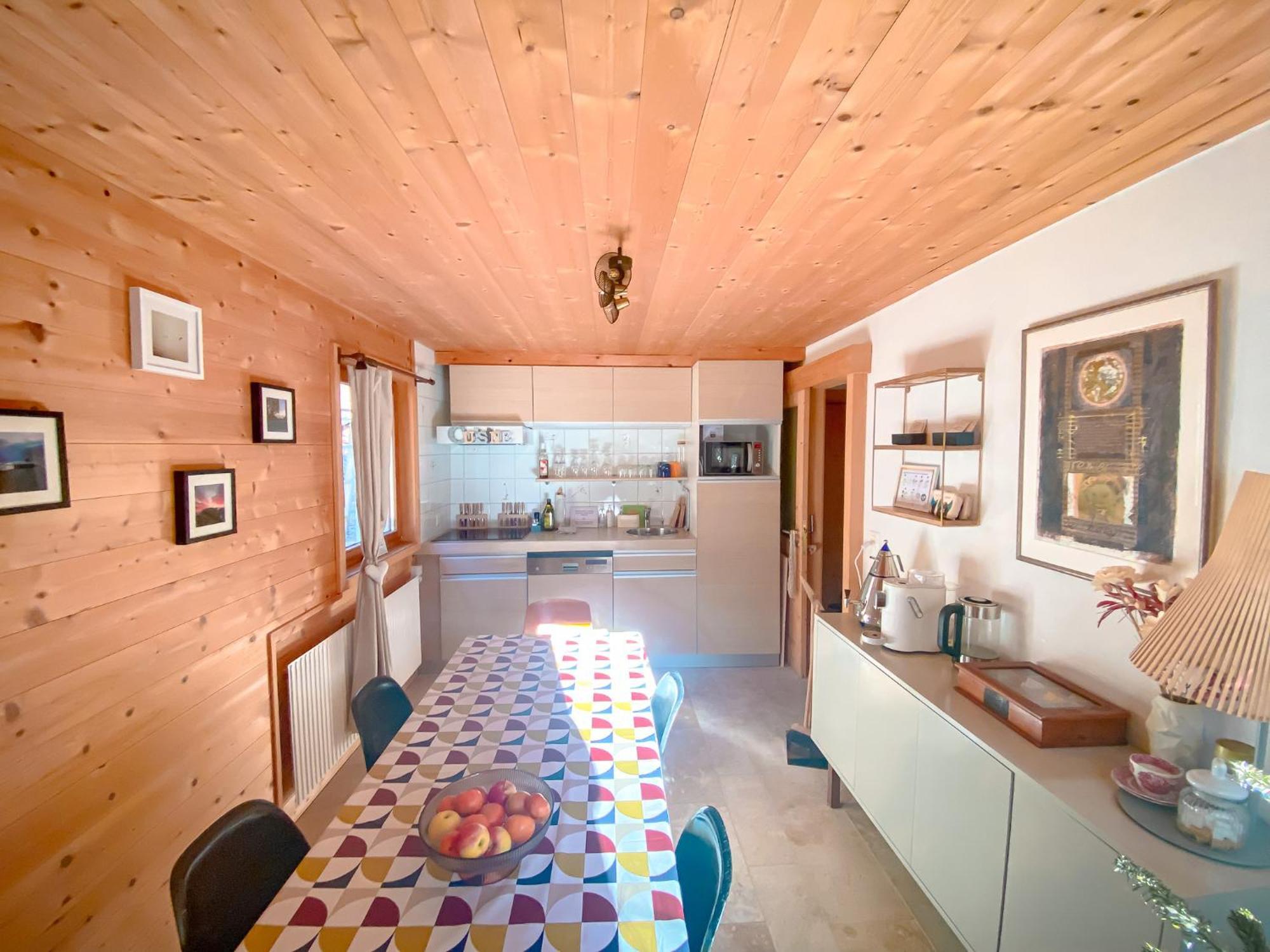 Chalet 4 Saisons Ovronnaz Buitenkant foto